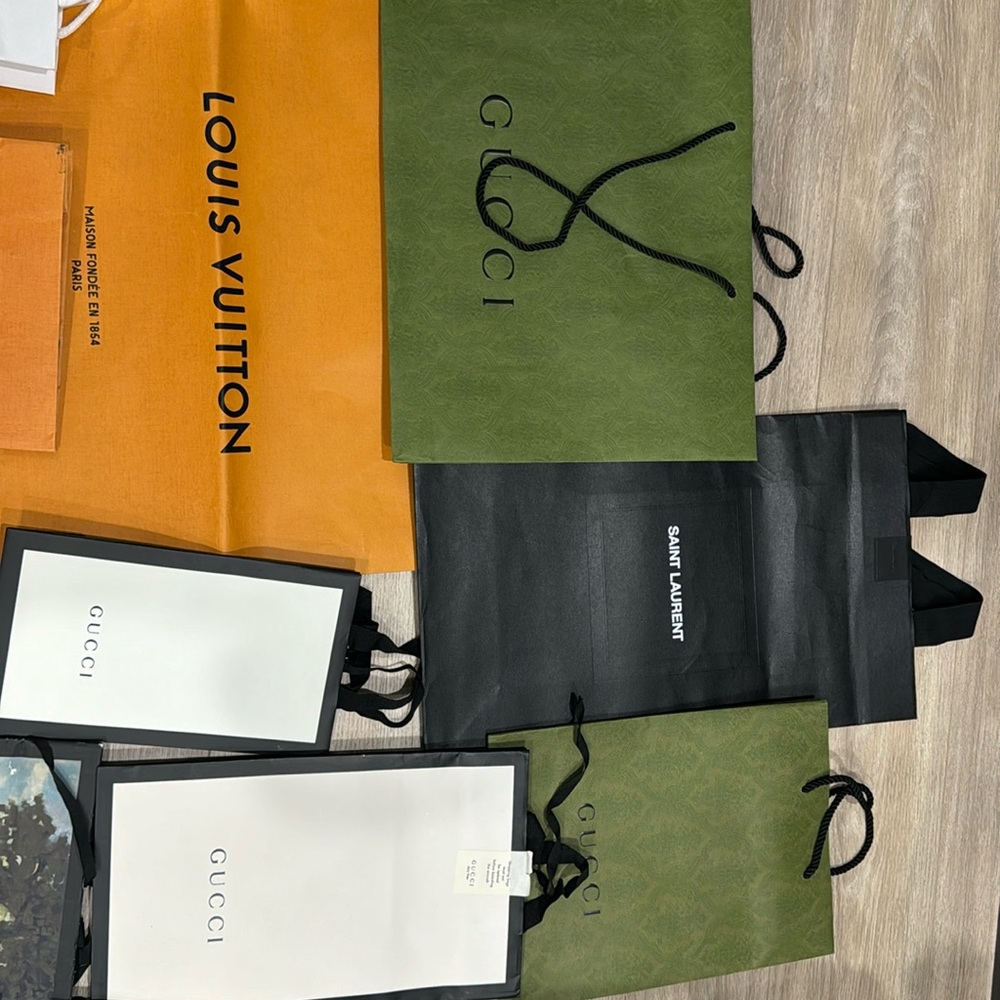 Authentic designer paper bags